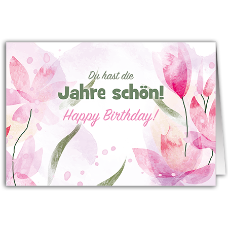 Du hast die Jahre schön! Happy Birthday! | Du hast die Jahre schön! (Strukturkarton mit Lack-Effekten)