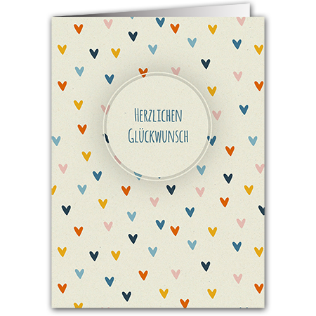 Herzlichen Glückwunsch | Herzlichen Glückwunsch (Zuckerrohrkarton)