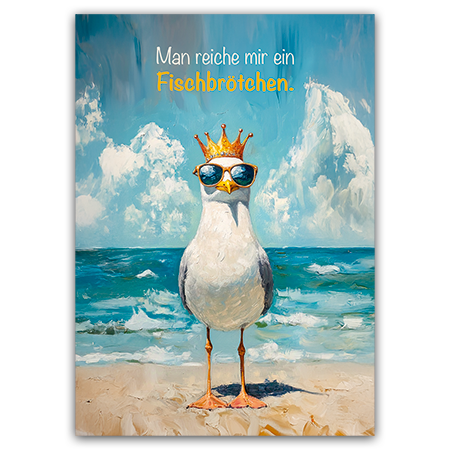 Man reiche mir ein Fischbrötchen. | Man reiche mir ein Fischbrötchen. (Strukturkarton)