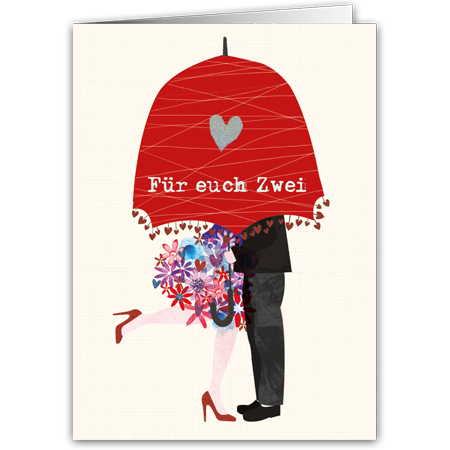 Für euch Zwei | Für euch Zwei (Strukturkarton mit Glimmerlack)