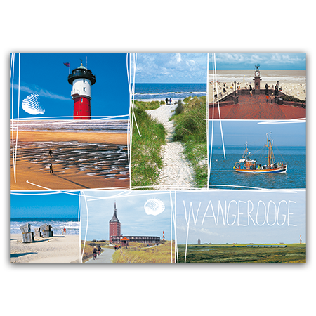 Wangerooge | Wangerooger Impressionen (Strukturkarton mit Lack-Effekten)