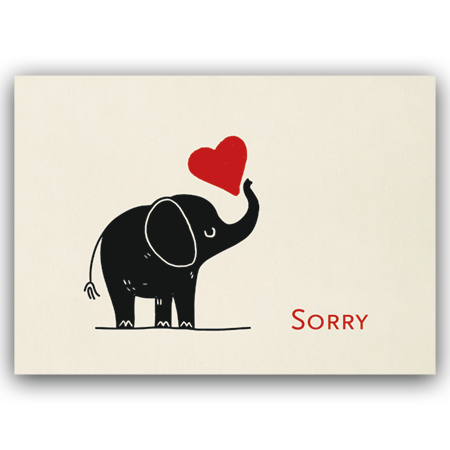 Sorry | Sorry (Strukturkarton mit Lack-Effekten)