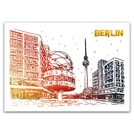Berlin | Berlin, Alexanderplatz (mit Metallic-Effekten)