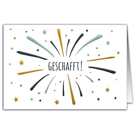  | Geschafft! (mit Hoch- und Folienprägung)