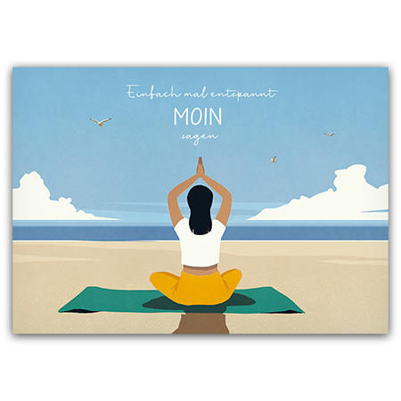 Einfach mal entspannt Moin sagen | Einfach mal entspannt Moin sagen (Strukturkarton mit Lack-Effekten)