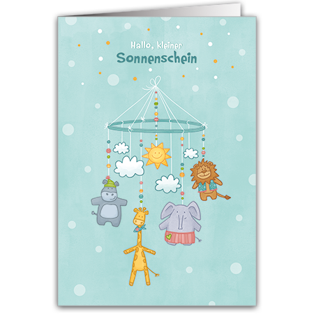 Hallo, kleiner Sonnenschein | Hallo, kleiner Sonnenschein (Strukturkarton mit Lack-Effekten)