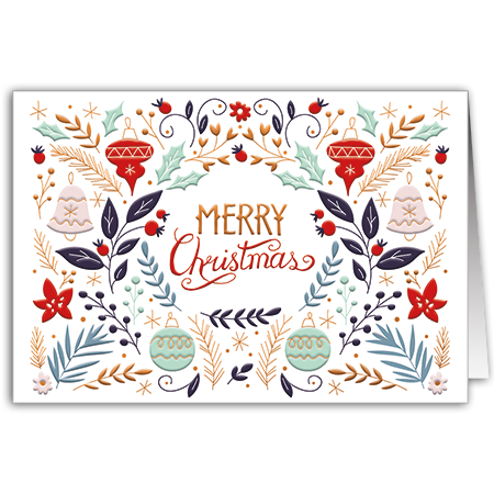  | Merry Christmas (mit Hoch- und Folienprägung)