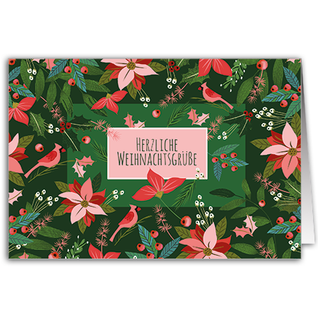 Herzliche Weihnachtsgrüße | Herzliche Weihnachtsgrüße (Strukturkarton mit Lack-Effekten)