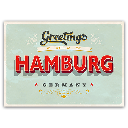 greetings from hamburg germany  Greetings from Hamburg (Strukturkarton mit Lack-Effekten)
