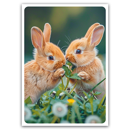  | Zwei Kaninchen (Strukturkarton)