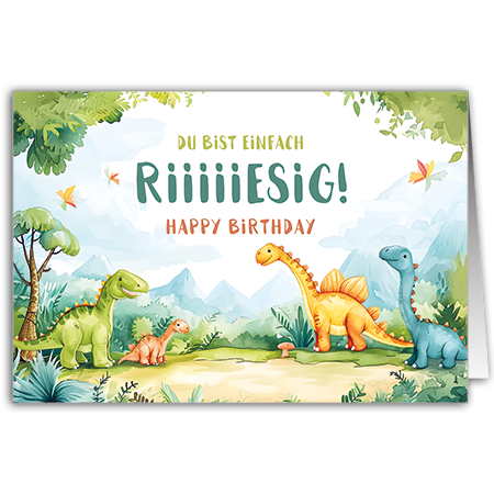 Du bist einfach riiiiiesig! Happy Birthday | Du bist einfach riiiiiesig! (Strukturkarton mit Lack-Effekten)