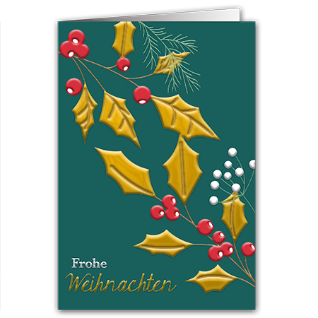 Frohe Weihnachten | Frohe Weihnachten (mit Hoch- und Folienprägung)