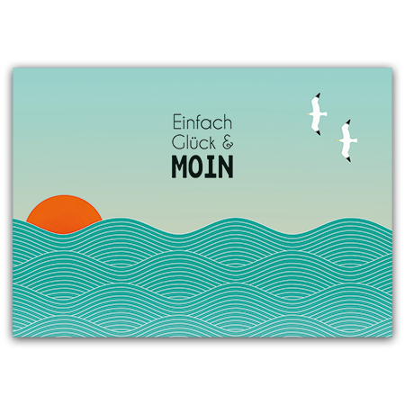 Einfach Glück & Moin | Einfach Glück und Moin (Strukturkarton mit Lack-Effekten)
