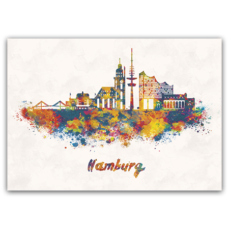   Hamburg (Strukturkarton mit Lack-Effekten)