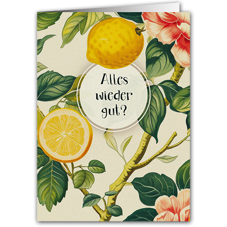 Alles wieder gut? | Alles wieder gut? (Zuckerrohrkarton)