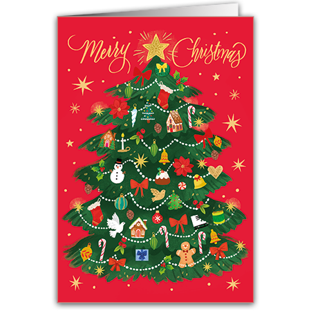  | Merry Christmas (Strukturkarton mit Lack-Effekten)