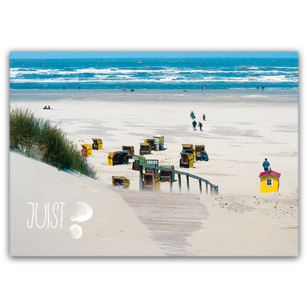 Juist | Hauptstrand (Strukturkarton mit Lack-Effekten)