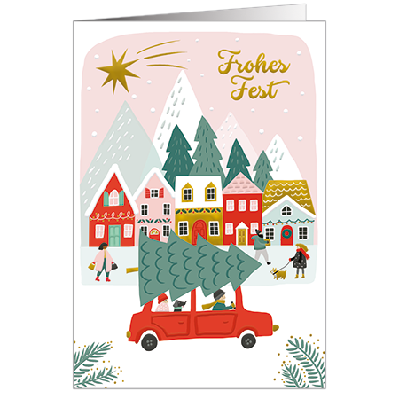 Frohes Fest | Frohes Fest (mit Hoch- und Folienprägung)