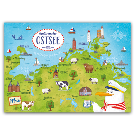 Grüße von der Ostsee | Grüße von der Ostsee (Strukturkarton mit Lack-Effekten)