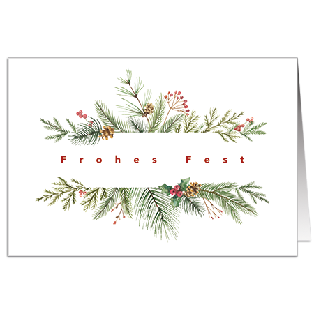 Frohes Fest | Frohes Fest (Strukturkarton mit Lack-Effekten)