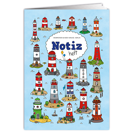 Notizheft | Leuchttürme (Notizheft DIN A5, kariert)