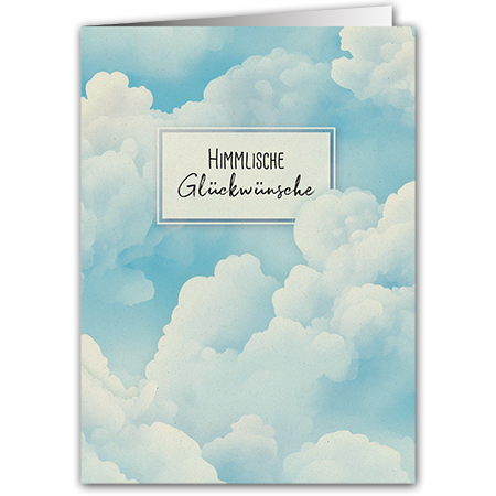 Himmlische Glückwünsche | Himmlische Glückwünsche (Zuckerrohrkarton)